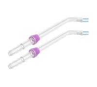 PRETYZOOM Water Flosser Replacement Tips with Advanced Plaque Removal and Adjustable Care 2pcs Universal Acrylic Deep Cleaning Nozzles for Oral Irrigator for Home Use and Portable Dental