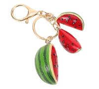 PRETYZOOM Watermelon Party Tropical Fruit Keychain Key Pendant Charm Novel Keychain Fruits Hanging Pendants Handbag Keychain Charm Fruit Key Chain Handbag Charms Watermelon Resin