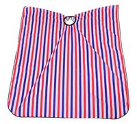PRETYZOOM Waterproof Haircut Cape Red White Blue Stripe Hairdressing Gown Adjustable Barber Accessories Salon Hair Cutting Apron