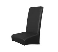 PRETYZOOM Waterproof PU Chair Backrest Cover Elastic Leather Seat Protective Cover Oil-Resistant Home Chair Simple Decor for Dining Room Use