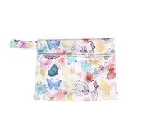 PRETYZOOM Waterproof Sanitary Towel Pouch with Zipper, Fabric and TPU Material Small Diaper Bag Protects Diaper or Sanitary Towel from Dirt, for Office and Outdoor Walking