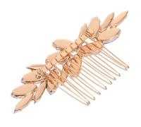 PRETYZOOM Wedding Bridal Hair Comb Emerald Green Glass Marquise Rhinestones Blue Crystal Side Hair Accessory for Bride for Women