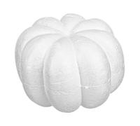 PRETYZOOM White Artificial Pumpkins Harvest Fall Fake Foam Pumpkins Realistic Polystyrene Shapes DIY Rustic Harvest Halloween Thanksgiving Decorating