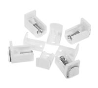 PRETYZOOM Window Blind Brackets Adjustable 4pcs Metal Mounting Holders for Curtains Shower Curtains and Vertical Blinds Suitable for Home and Office Installation