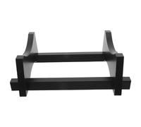 PRETYZOOM Wine Barrel Wooden Stand for 3l Oak Aging Barrel, Dark Red Beverage Dispenser Holder for Countertop, Wine Rack Base for Home Bar and Drink Display