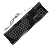 PRETYZOOM Wired Gaming Keyboard 104 Keys Mechanical Feel with Rgb Backlit, High Performance Abs Material and Ergonomic Design for Comfortable Game Play