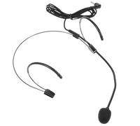 PRETYZOOM Wired Headset Microphone, Two-Ear Hanging ABS Head-Mounted Mic, Powerful Voice Amplification for Presentations and Live Performances, for Lecturers and TV Presenters