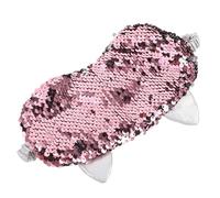 PRETYZOOM Women Sleep Mask Cute Travel Eyeshade Reversible Glitter Sequin Blindfold Light Blocking Reduces Puffiness Stylish Comfortable for Relaxation and Travel