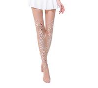 PRETYZOOM Women Sparkling Sequin Socks Silk Stocking Tights Bikini Legging Simulation Scales Coated Socks Pantyhose Sexy Stockings Silver 90X30CM