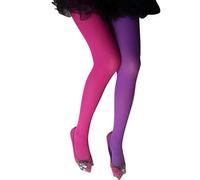 PRETYZOOM Women Stocking Tights Two Toned Jester Tights for Christmas Party Carnival Fiesta Party