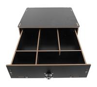 PRETYZOOM Wood Cash Tray for Money and Notes with Multiple Compartments, Space Saving Storage Box Made of Fine Crafted Wood, for Retail Stores and Supermarkets