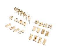 PRETYZOOM Wooden 2 Holes Sewing Buttons 100Pcs for Bags Hats Clothes and Craft Projects