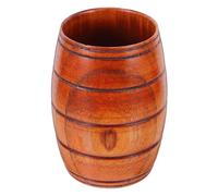 PRETYZOOM Wooden Barrel Beer Mug for Authentic Wooden Mugs with Moderate Capacity, Versatile Use and Easy to Carry During Beer Festival Time, Crafted from Natural Wood for Kitchen and Home