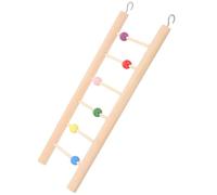 PRETYZOOM Wooden Bird Ladder for Medium Sized Birds and Small Cockatoos Parakeet Climbing Step Ladder with Simple Design and Practical Function and Training