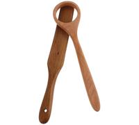 PRETYZOOM Wooden Danish Dough Whisk Multi-Functional Ergonomic Wood Dough Mixer for Kitchen Baking Non-Stick Sourdough Stirring Rod Bread Mixing Tool