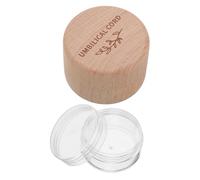 PRETYZOOM Wooden Keepsake Box for Preserving Umbilical Cord with Transparent Lid for Newborns and Baptism Memories and Elegant Nursery