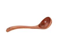 PRETYZOOM Wooden Kitchen Ladle Solid Wood Spoon with Long Handle Heat Resistant Non-Stick Cooking Utensil for Soup Porridge Stew Hotpot Serving Multifunctional Wood Spoon