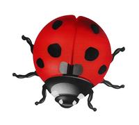 PRETYZOOM Wrought Iron Beetle Wall Hanging Ladybug Decor for Outdoor Garden and Indoor Living Display