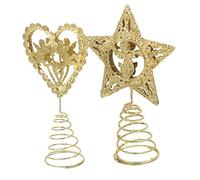 PRETYZOOM Xmas Tree Topper Love Angel Tree Topper Heart Shape Decorative Ornament