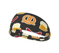 Pretzel And Beer,Sports Sweatband for Unisex Multi Headband Elastic Exercise Hairband
