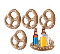 Pretzel Balloons - 15 Inch Size Pack, 5 Count Party Balloon, Shaped Inflatable Decor, Pretzel Form Latex Balloons Themed Party | Hanging Ornament for Christmas Bavarian Beer Festival Event