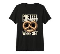 Pretzel Expectations were Set Funny Snack Pun Premium T-Shirt