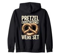 Pretzel Expectations Were Set Funny Snack Pun Zip Hoodie