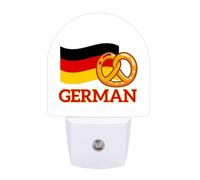 Pretzel Germany Flag Funny Auto Sensor Night Light Plug in Wall
