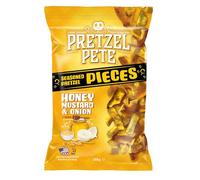 Pretzel Pete - Honey Mustard & Onion Pretzel Pieces, 8 x 160g