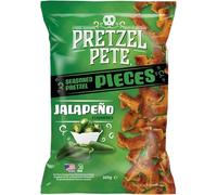Pretzel Pete Jalepeno Pretzel Pieces - Delicious Pretzel Pastry - Salty Nibbling Fun - (8 x 160 g) (160 g (Pack of 8), Jalapeno)