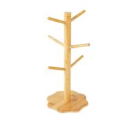 Pretzel Stand, Wooden Bagel Organizer, Tree Shape Countertop Display Holder for Pretzels Donuts Sausages Kitchens Cafes