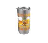 Pretzels and Beer That's Why I Am Here Stainless Steel Insulated Tumbler