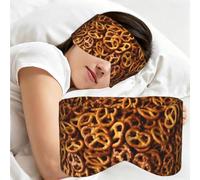 Pretzels Bread Pattern, Sleep Mask for Home Travel, Full Eye Covers Light Blocking Eye Mask Sleep Eye and Ear Muffs