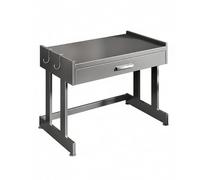 PreuepltrMa Printer Stand with Storage Drawer, Modern Small Printer Desk Holder, Multi-Functional Tables for Home Office Fax Machine Scanner(Gray,20.47in length)