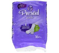 Prevail Moderate Absorbency Incontinence Bladder Control Pads, Long, 16 Count