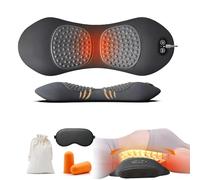 Prevalent TheraBack 3 in 1 Back Therapy, Thera Back Massager, Triple Fusion Back Massager with Airbag Lifting, Heat & Vibration, Core Relief Electric Massage Cushion for Pain Relief, Relax (Black)