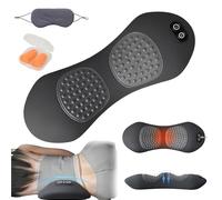 Prevalnt 3 in 1 Back Massager, 2026 3-in-1Back Therapy, 135°Golden Curvature, with Spinal Traction, Therapeutic Heat, and Vibration Massage, Relieve Sciatica and Back Pain (Black)