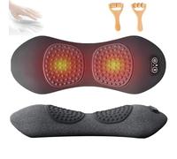 Prevalnt Theraback 3-in-1 Back Massager, Triple Fusion Pillow for Back Pain Relief, Triple Fusion Spine Pain PillowSpine, Ergonomic Contour for Neck, Shoulders and Back, Unisex (Triple-Space Gray)