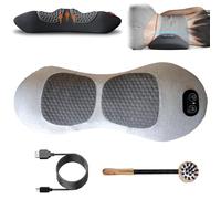 Prevalnt Theraback 3 in 1 Back Therapy, 2025 Upgrated at-Home Back Massager with Heat, Vibration & Traction, Plug-in Portable Device for Neck/Shoulder/Back Pain Relief (Light Gray)