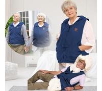 Prevent Injury Airbag Vest App Positioning Light and Breathable Fabric Elderly Fall Prevention Airbag Vest for Wear All Year Round,Blue-M