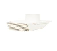 PreVent-It Soffit Vents 4 Inch - Only Design that Prevents Moist Air from Re-entering Home, Under Eave Exterior Vents for Bathroom Exhaust Fan, Screws Included, White, 1-Pack