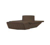 PreVent-It Soffit Vents 4 Inch - Only Design that Prevents Moist Air from Re-entering Home, Under Eave Exterior Vents for Bathroom Exhaust Fan, Screws Included, Brown, 1-Pack