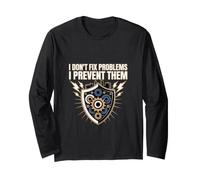 Prevent Problems Reliability Engineer Shield Long Sleeve T-Shirt