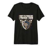 Prevent Problems Reliability Engineer Shield Premium T-Shirt