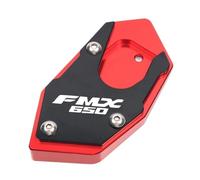 Preventing falls Mtorcycle Cnc Aluminum Non-slip Plate Kickstand Foot Pad Kickstand Pad For HO&ND&A XLV 600 650 700 TRANSALP DOMINATOR NX650 FMX650(FMX 650 Red)