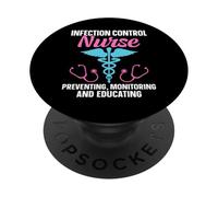 Prevention Nursing Infection Control Nurse Tees PopSockets Adhesive PopGrip