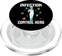 Prevention Nursing Infection Control Nurse Tees PopSockets PopGrip for MagSafe