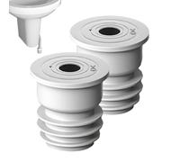 Prevention of Drain Backflows, 2 x Odour-Inhibiting Seal, Silicone Washing Machine Hose Seal, Pack of 2, for Sewage Pipe, Drain or Sink, Easy Installation, Reusable