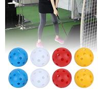 Prevessel 20Pcs Mixed Color Hollow Balls Lightweight Durable for Indoor Practice Accessories