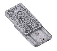 Prevessel ADHD Magnetic Skull Pattern Slider Toy Metal Stress Relief Push Sensory Toy for Office Worker Student - Metal 2.2 X 1. X 0.4in